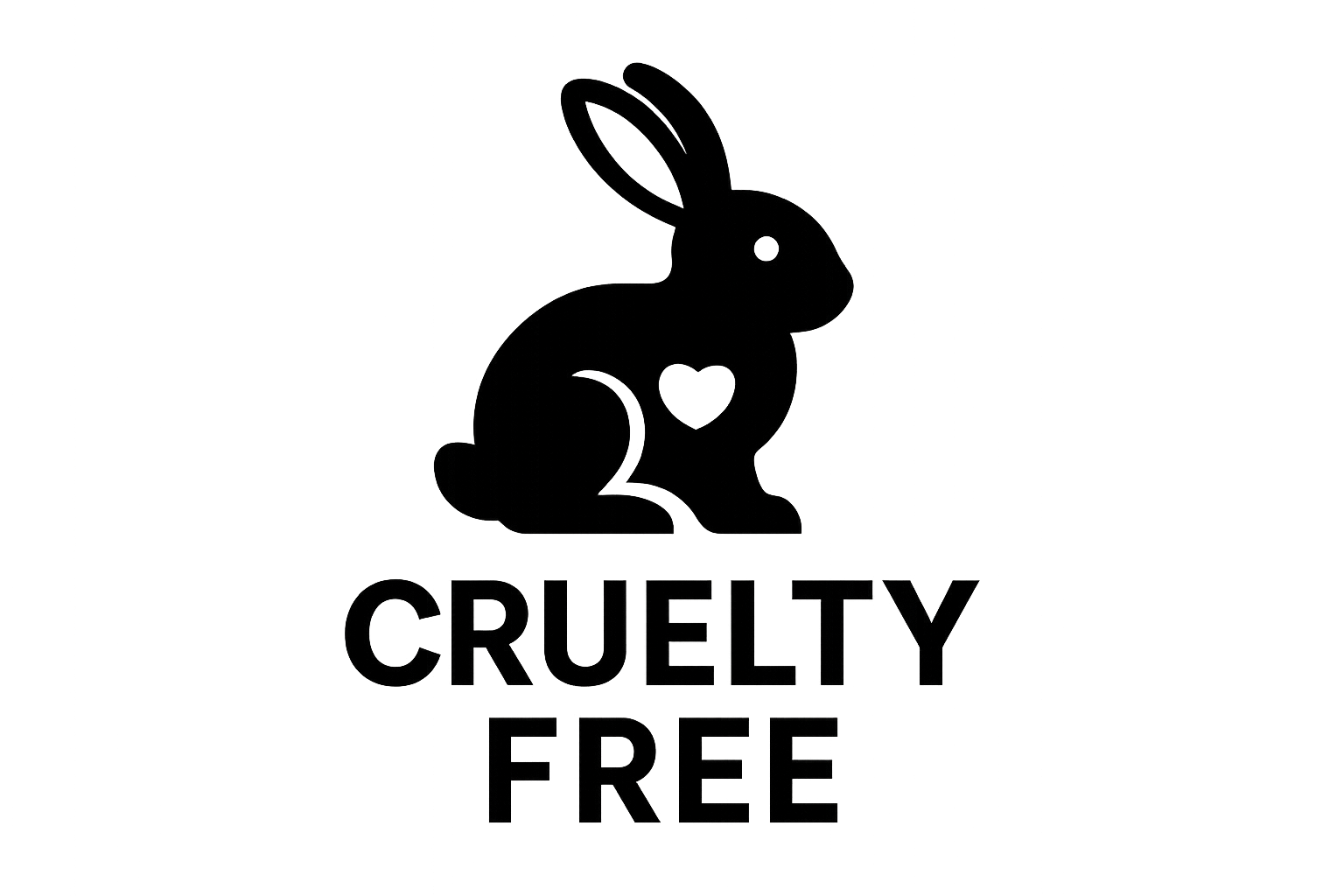 Black cruelty free logo