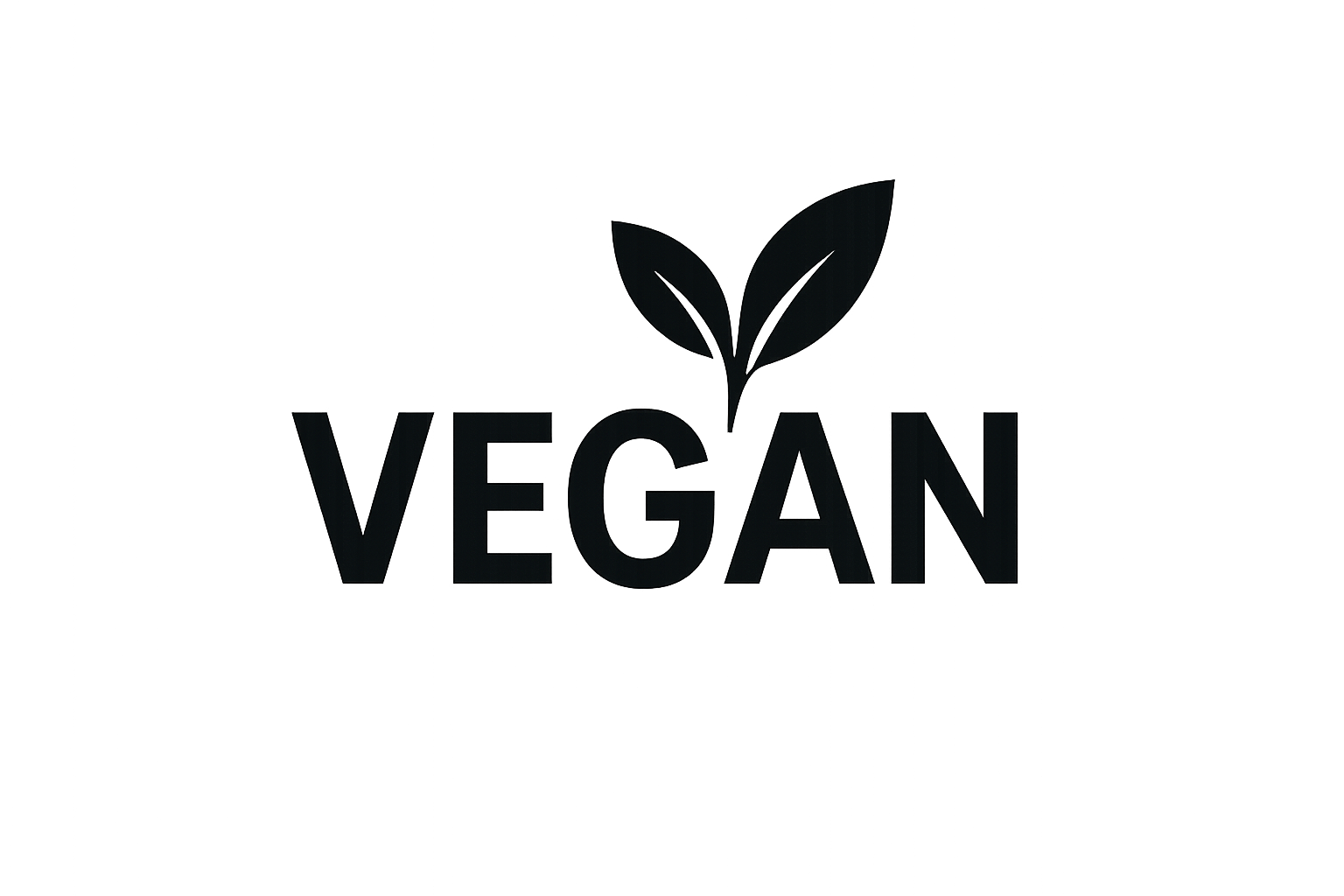 Vegan logo in black